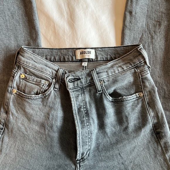 Agolde Nico High Rise Slim jeans in Risk - Picture 2 of 4